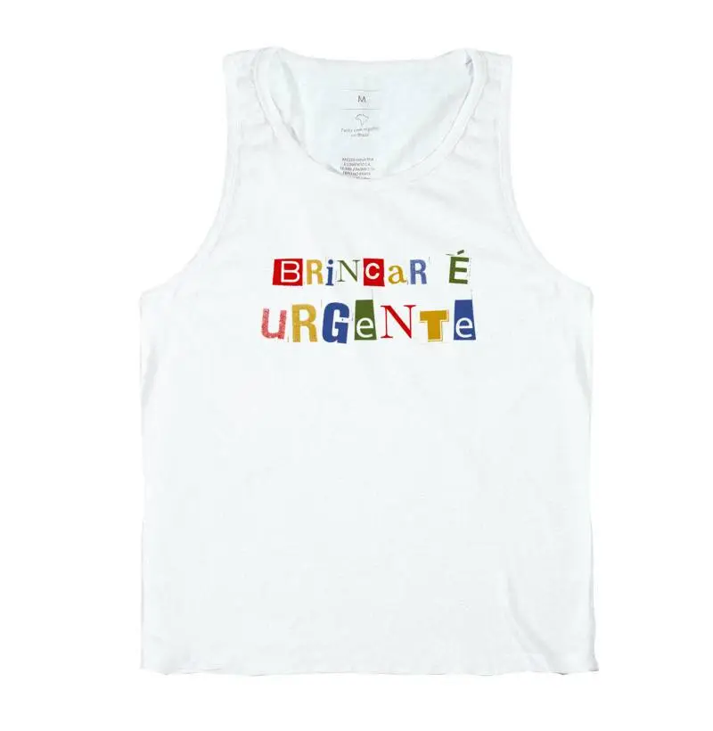 Camiseta Regata | Brincar é urgente