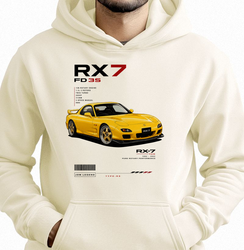 Moletom com capuz RX7