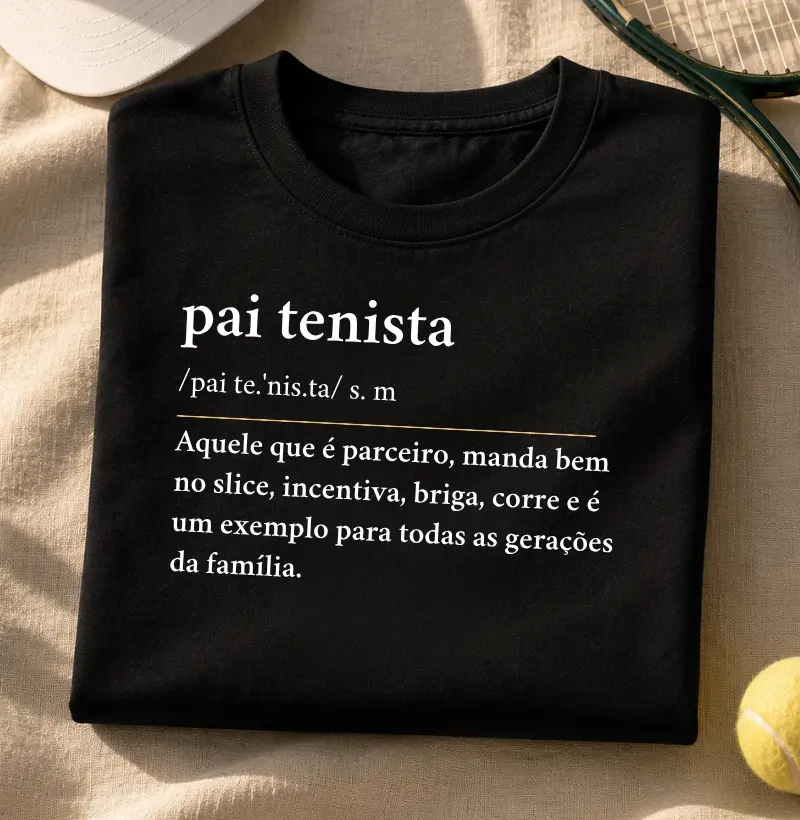 Pai tenista - Definição - Algodão Premium