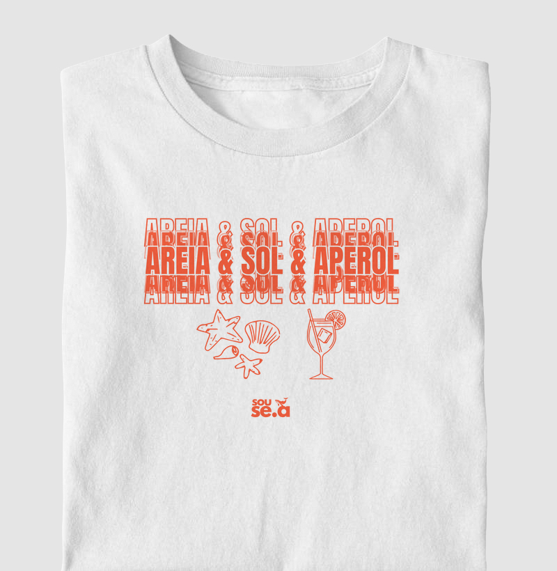 Areia, sol e aperol