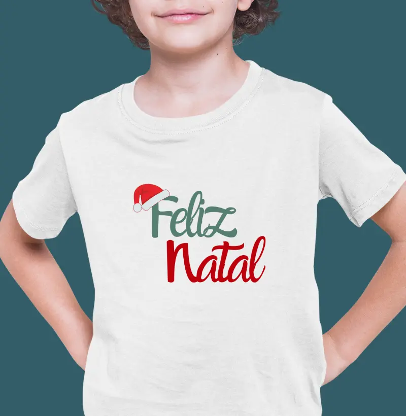 Feliz Natal - com gorrinho (infantil)