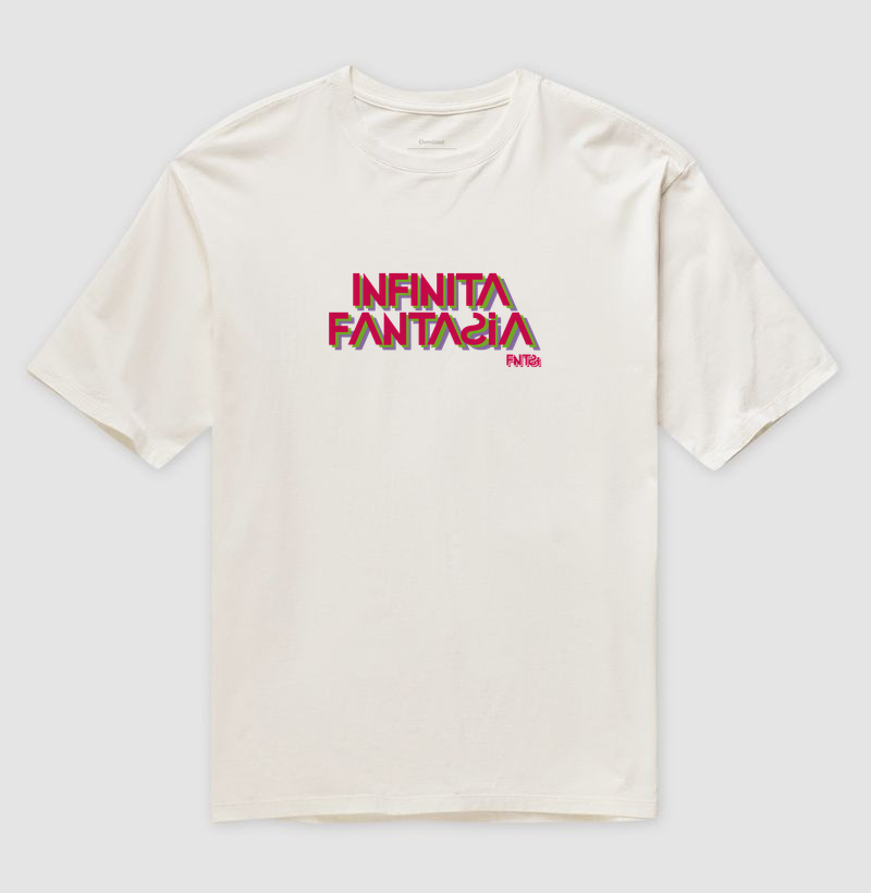 T-SHIRT OVERSIZED "INFINITA FANTASIA" / LETTERING GRANDE 