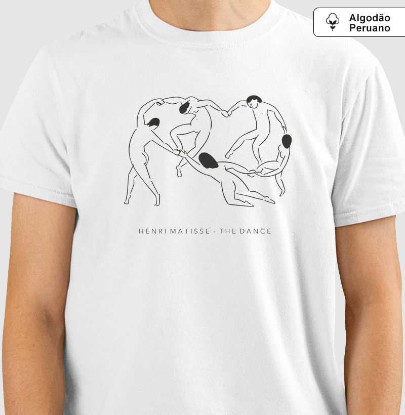Camiseta Henri Matisse La Danse Fine Art 100% Algodão Premium 