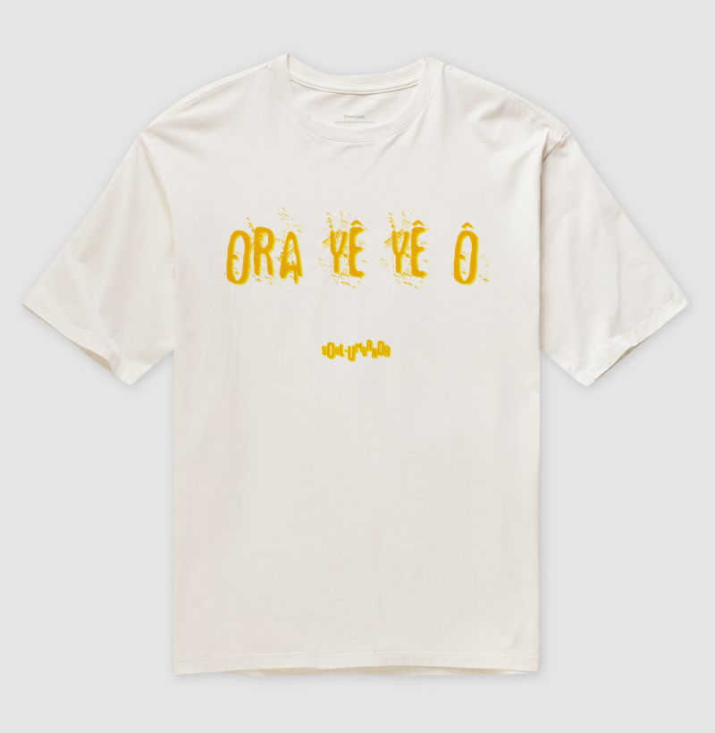 oversized OXUM saudação unissex