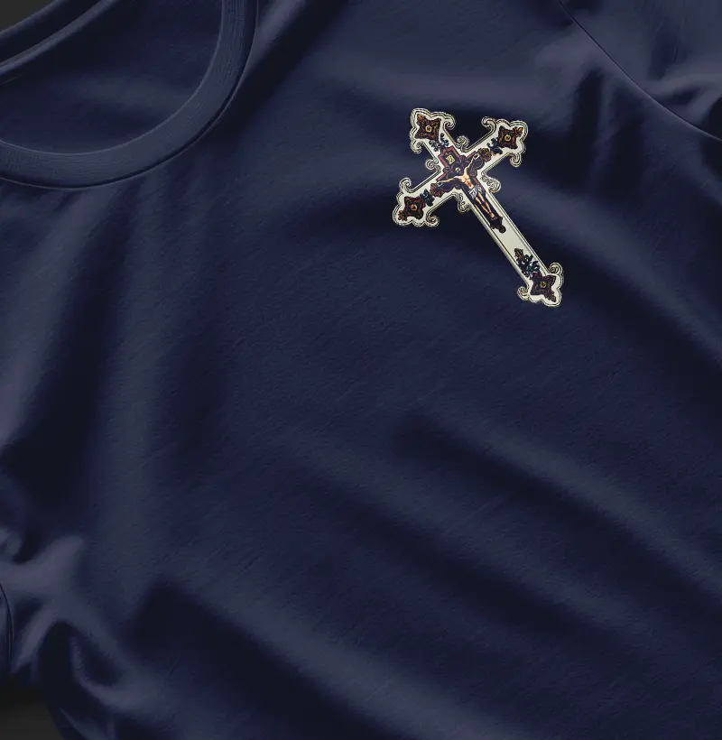 Blusa Crucifixo ornamentado