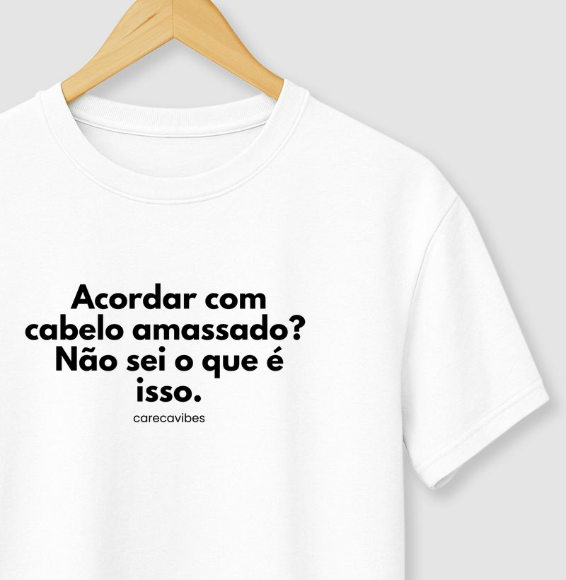 Cabelo amassado?