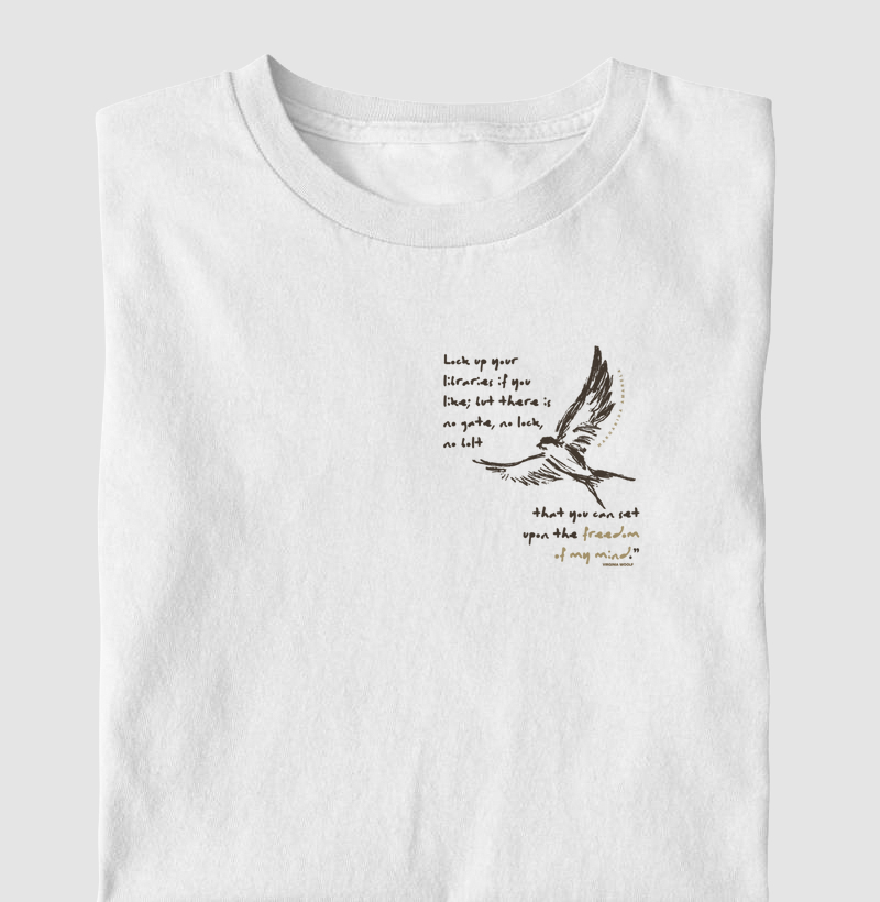 Camiseta Infantil Freedom of My Mind — Virginia Woolf