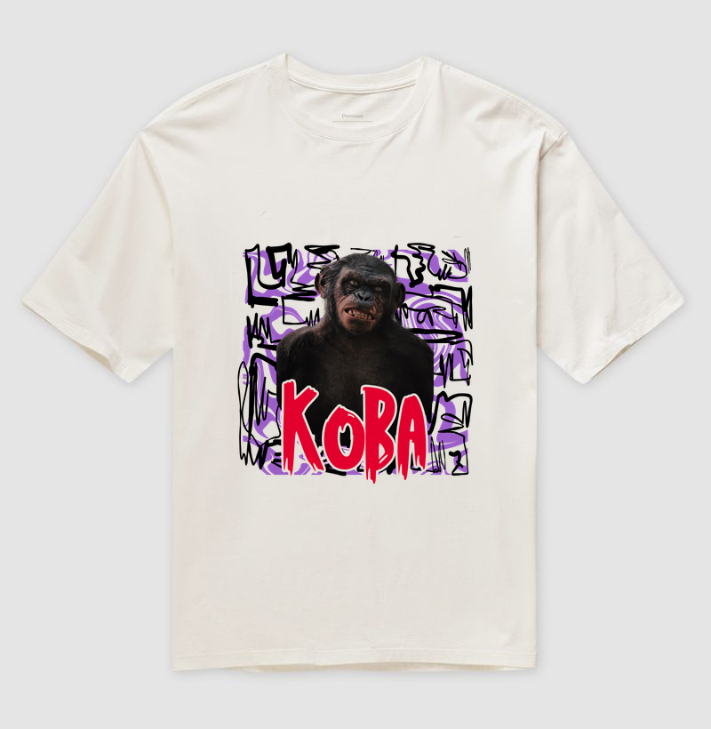 Camiseta Oversized Koba - Planeta dos Macacos: A Revolução