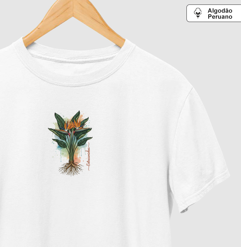 Planta Ave do Paraíso (aquarela botânica)