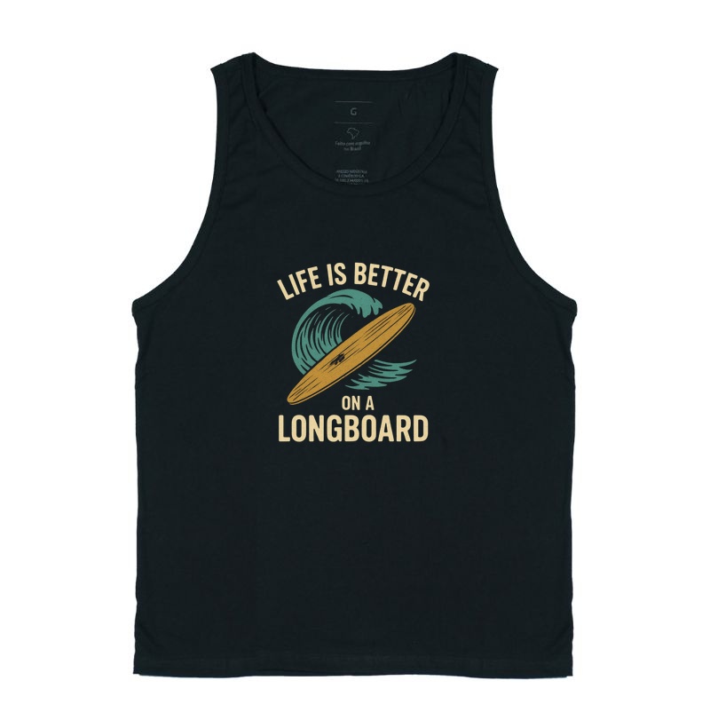 A vida é melhor em um longboard