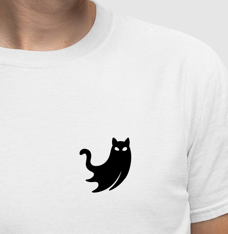 Gato Fantasma (fundo claro - bolso)