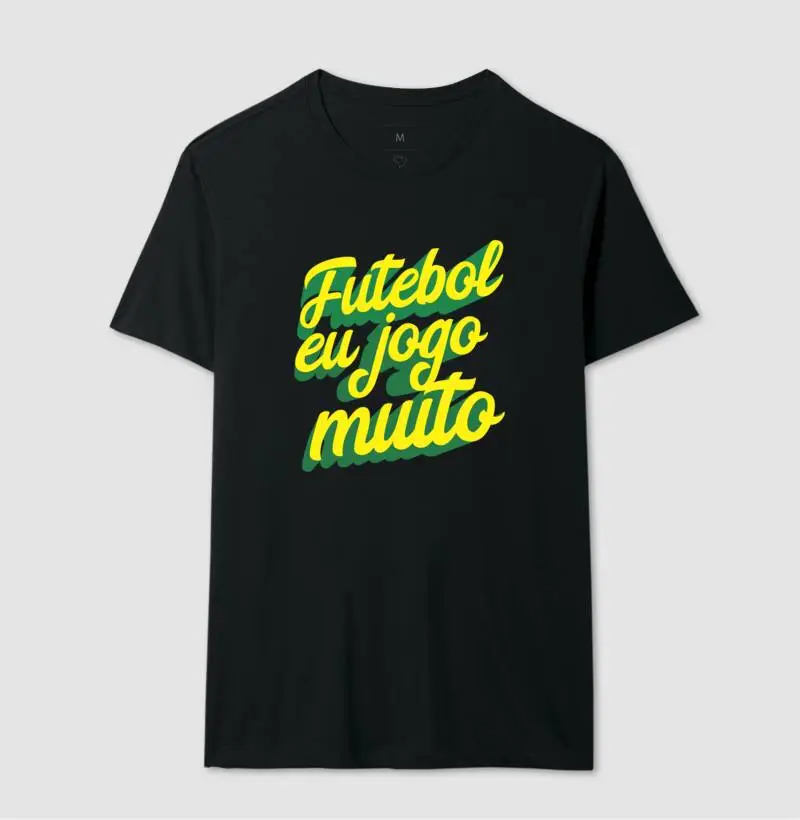 Camiseta Futebol eu jogo muito