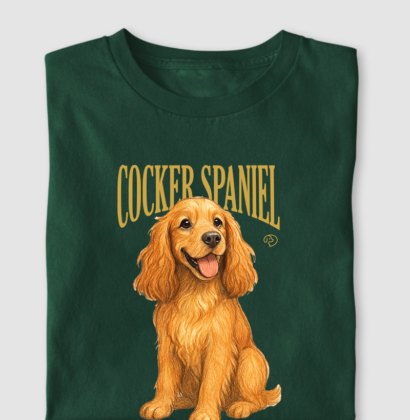Cocker Spaniel Dourado Vintage