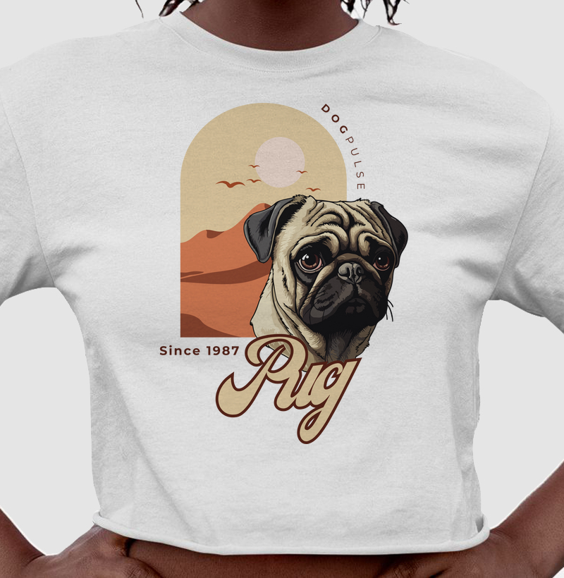 Cropped Pug Busto Dog Pulse