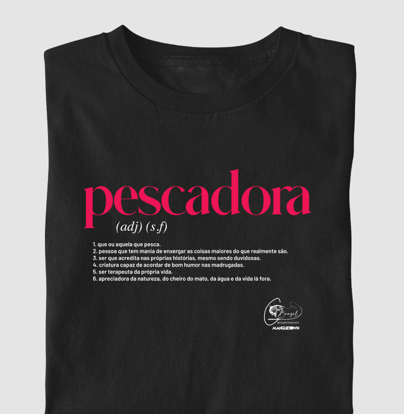 CAMISETA FEM. PESCADORA BY GABI BRASIL