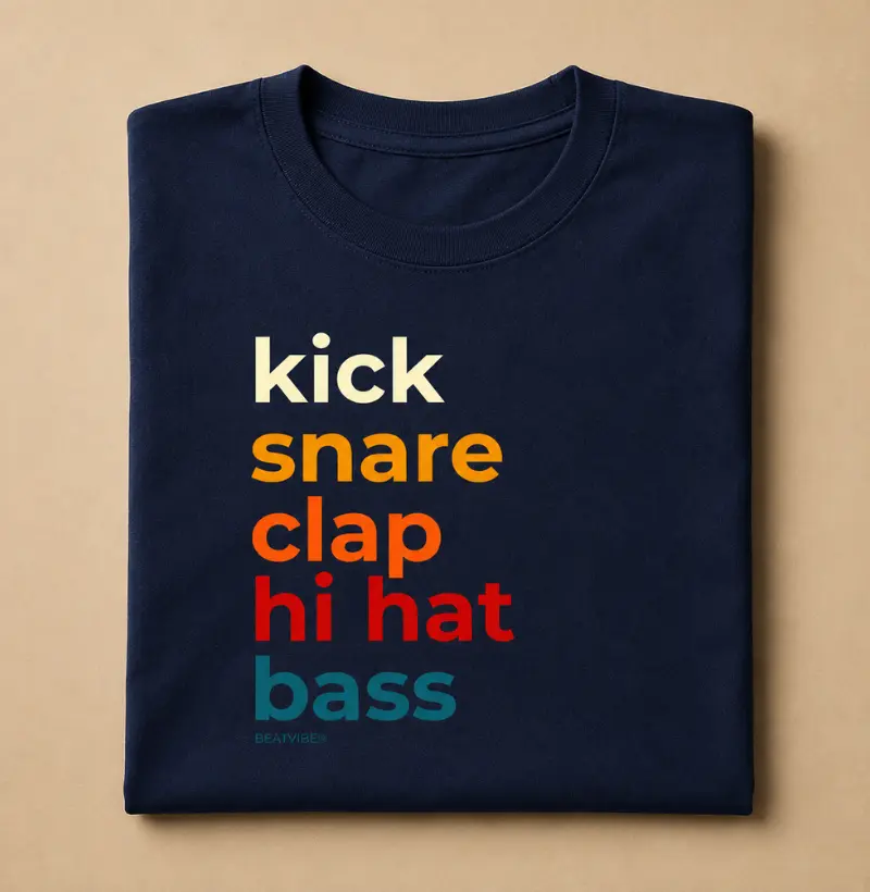 kick snare clap hihat bass