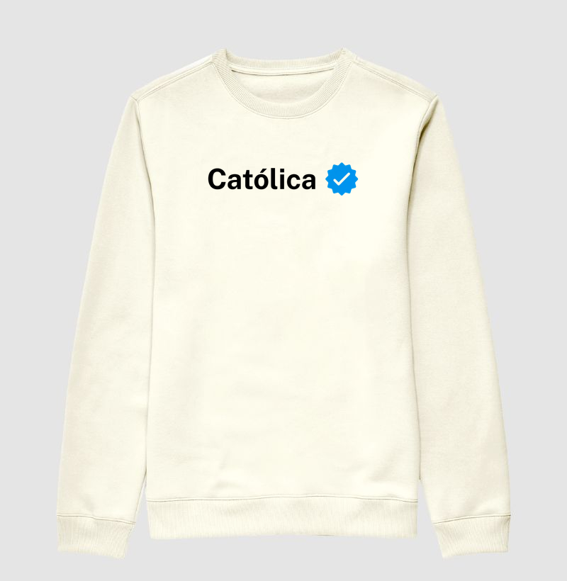 Suéter Moletom Católica Verificado