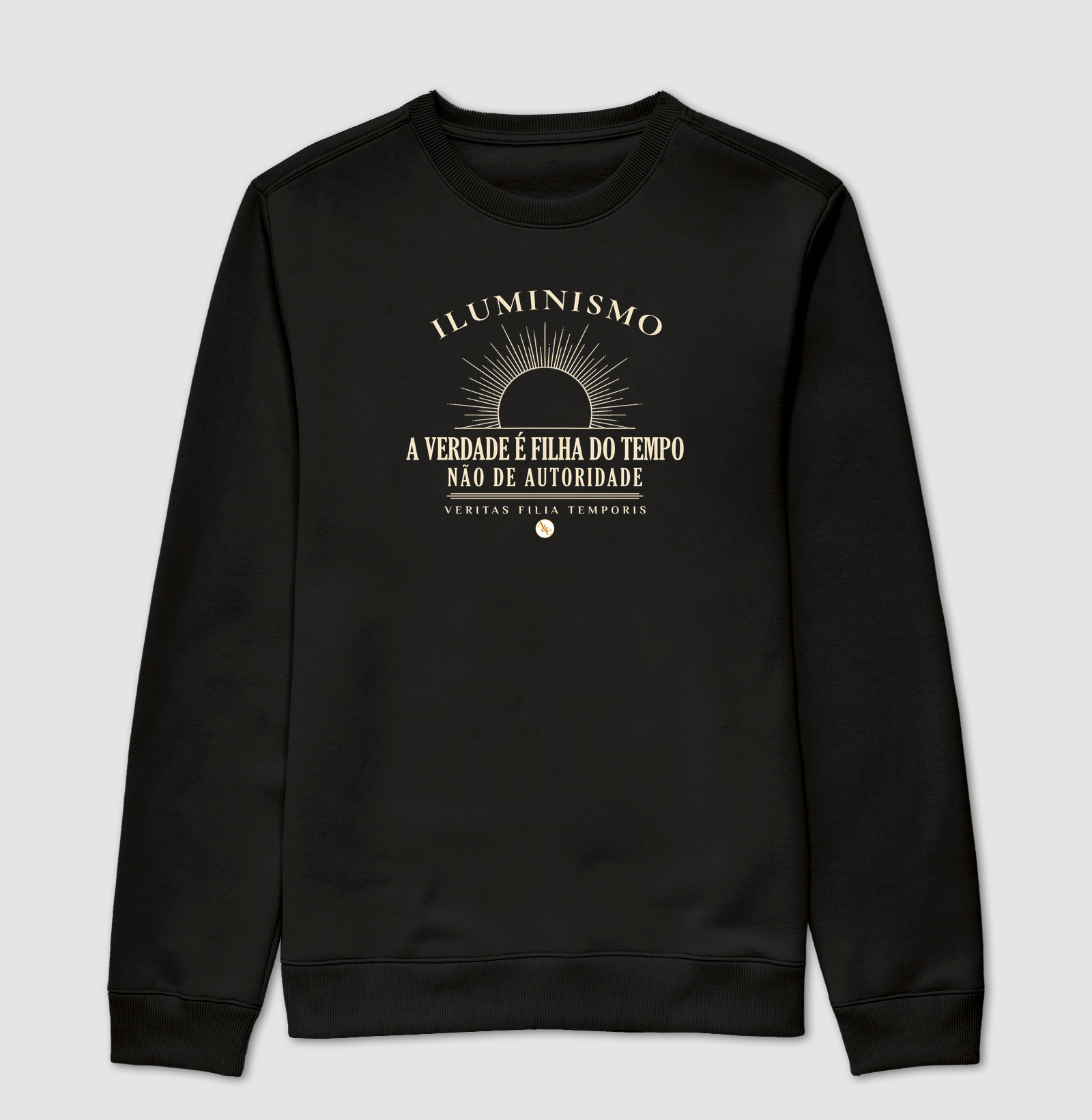 Camiseta O Sol da Razão — Iluminismo | A Verdade é Filha do Tempo