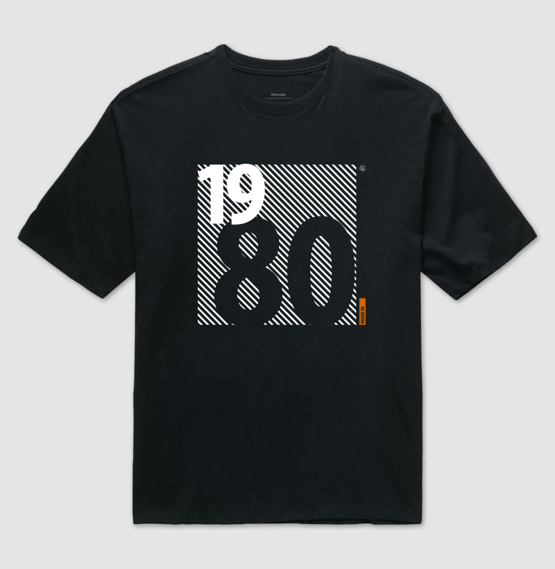 Ano 1980 Quadrado - Oversized