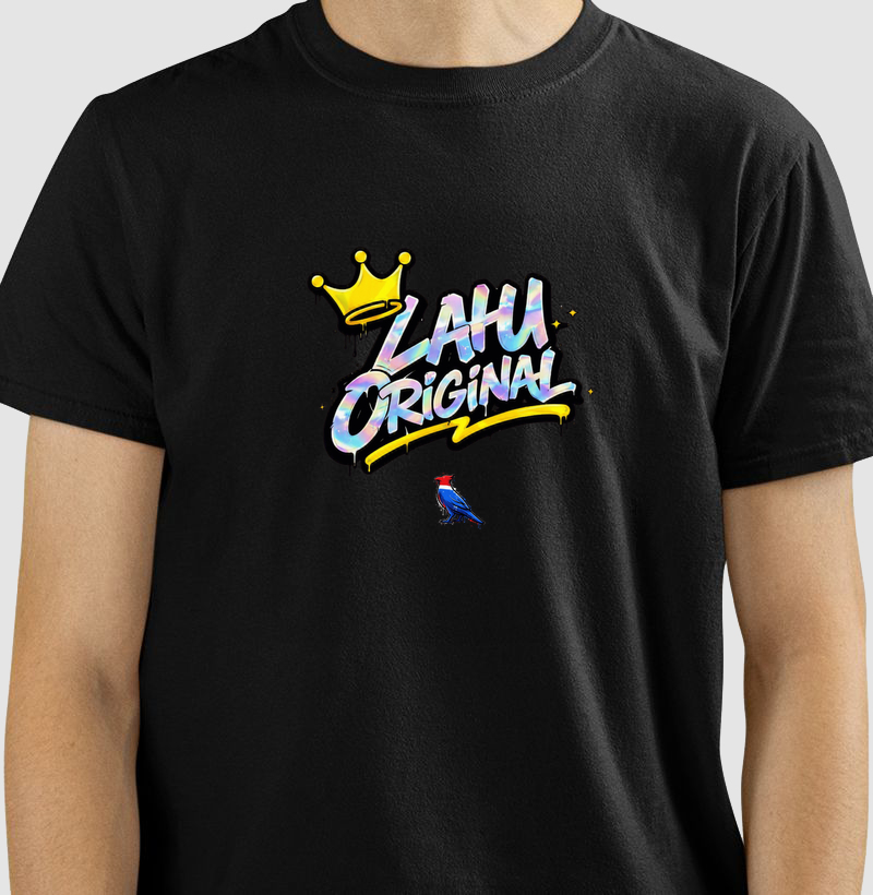 ⚡ LÄHU Original é mais que roupa — é identidade, é rua, é realeza urbana. Vista e mostre quem manda no asfalto. - Camiseta