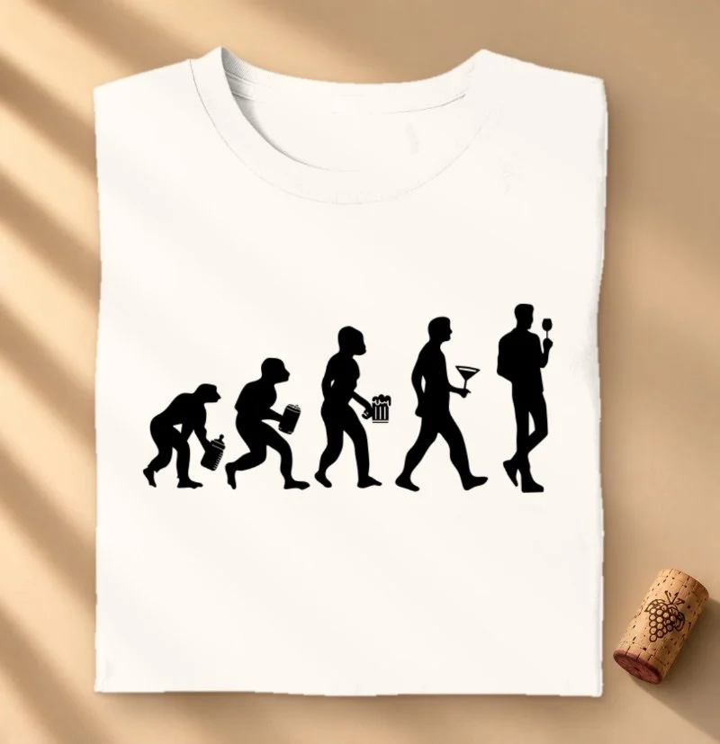 Camiseta Vinho - A Evolução do Homem
