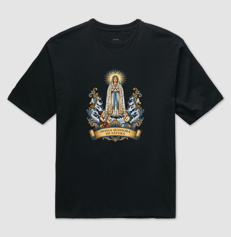 Nossa Senhora de Fátima - Camiseta Oversized