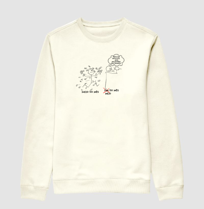 Rico em boletos, mas milionário em de sonho.