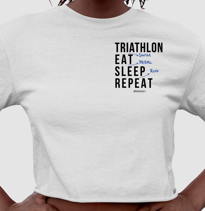 Cropped Triathlon (Swim). Eat. Sleep. Repeat.