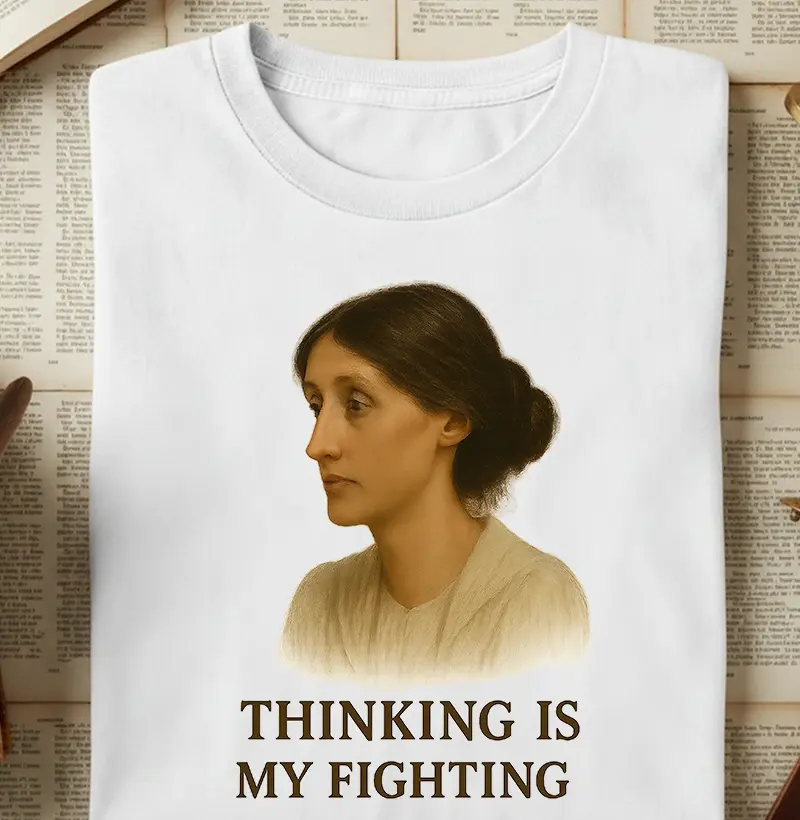 Camiseta - Virginia Wolf - Thinking