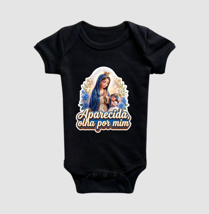 Santa Aparecida - Olha por Mim - Body Infantil