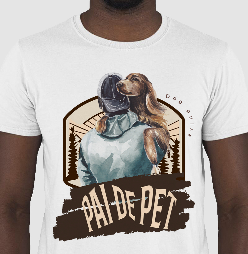 Camiseta Dog Pulse Pai de Pet - The Loyal Father
