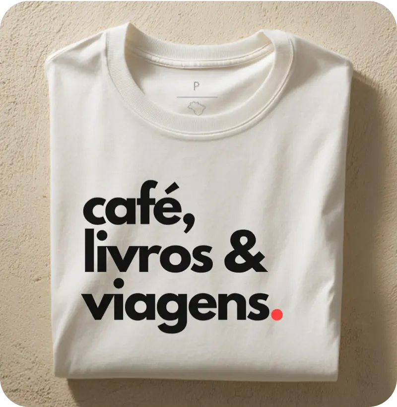 Café, livros e viagens