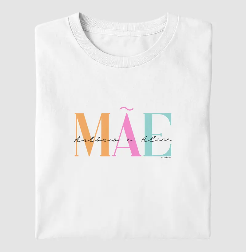 Mãe - filhos Antônio e Alice 