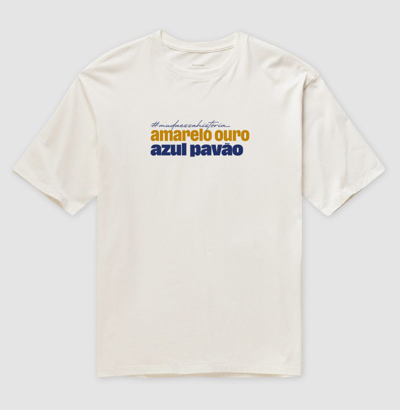 Oversized - Amarelo ouro, Azul pavão