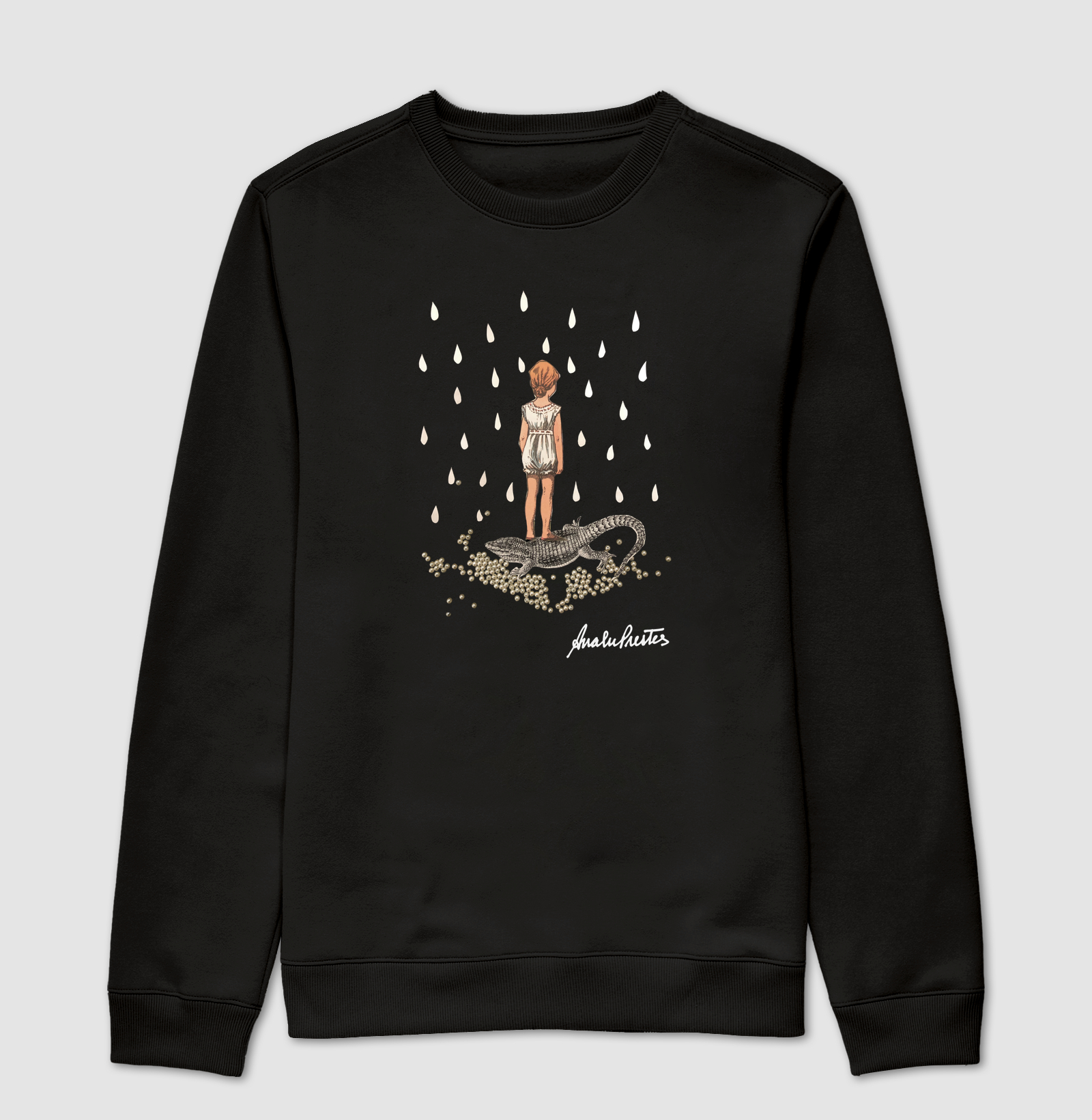 MENINA COM CROCODILO.