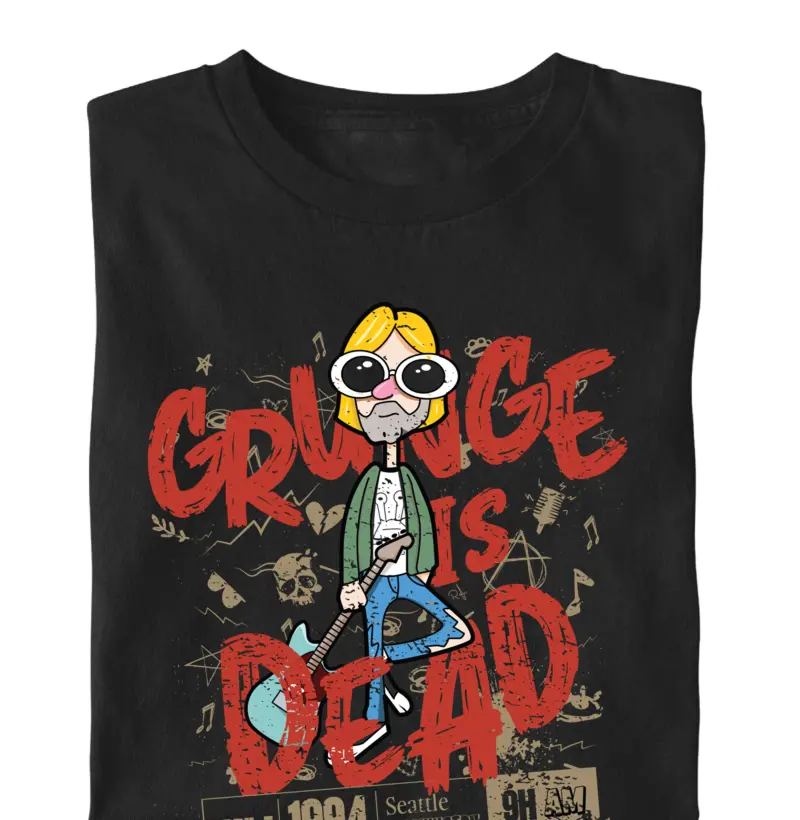 Camiseta Grunge is Dead | Seattle 90s Rock Underground