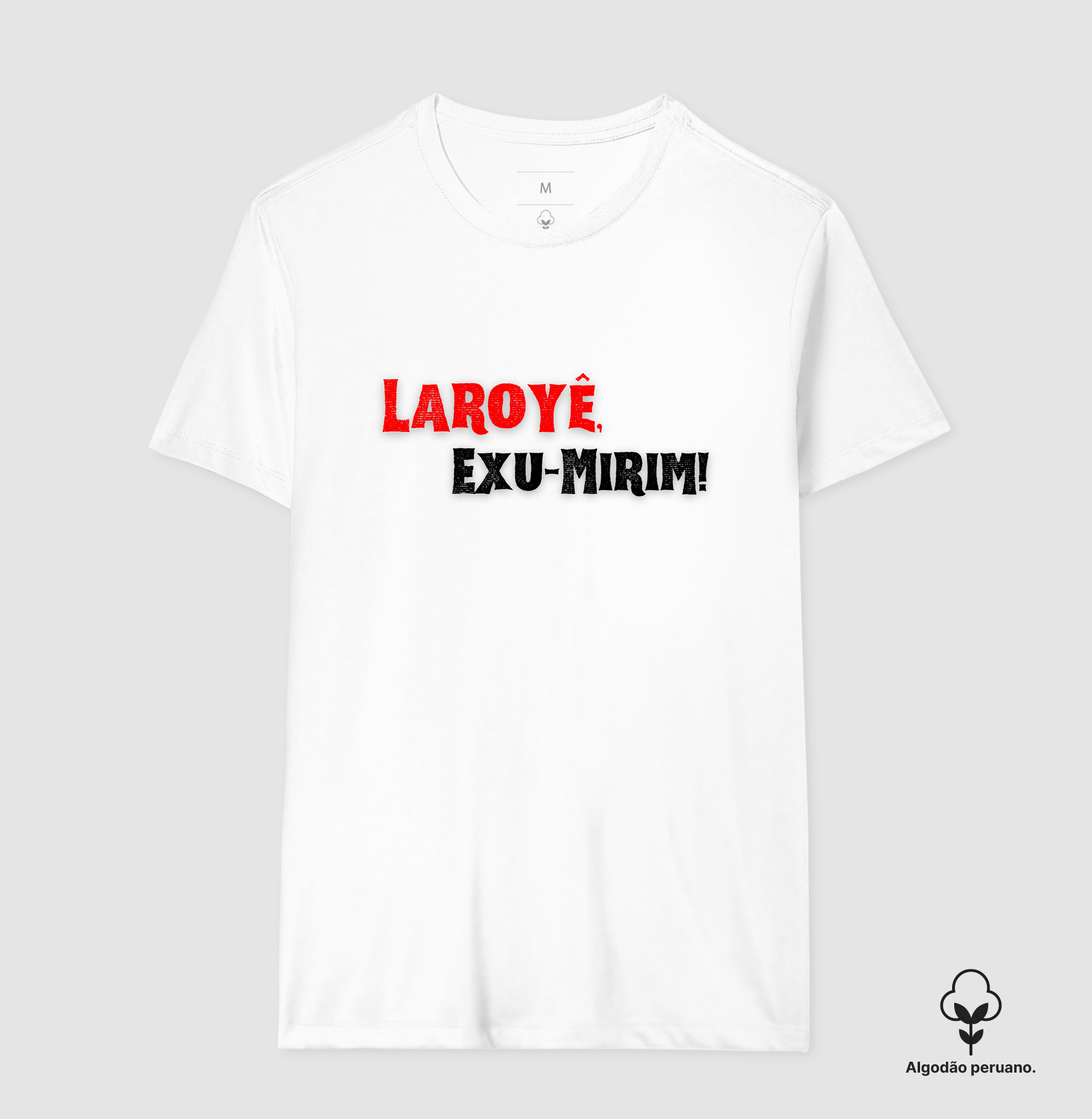 Exu-Mirim - Saudação - Camiseta Branca