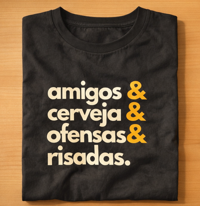 amigos, cerveja, ofensas e risadas