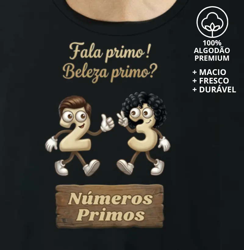 Camiseta Números Primos