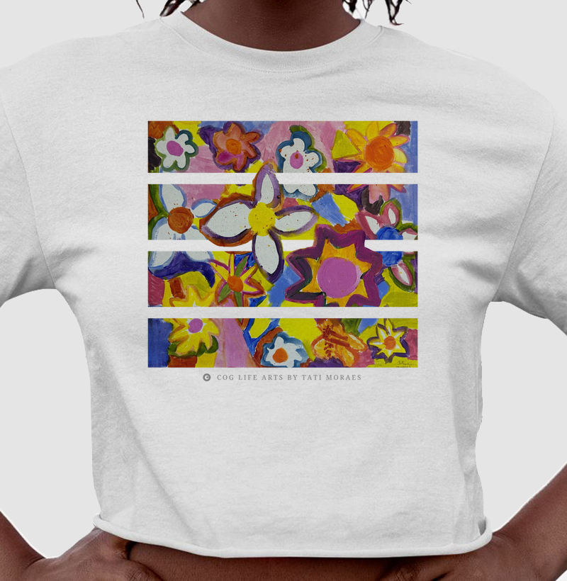 Cropped Flores by Tati Moraes