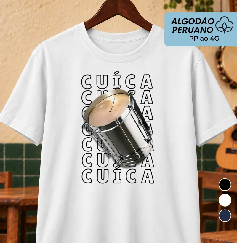 Cuíca - Camiseta Algodão Peruano