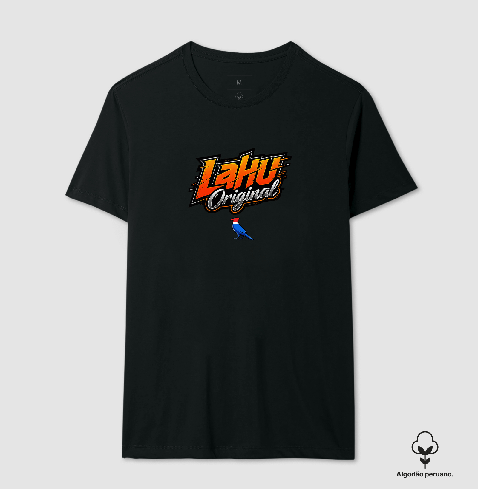 estilo moderno, minimalista e cheio de personalidade. Confeccionada em tecido leve e confortável, é perfeita para quem gosta de unir moda e autenticidade. A estampa Lahu dá aquele toque urbano e descolado, ideal para compor looks casuais e destacar sua identidade." - Camiseta Algodão Peruano