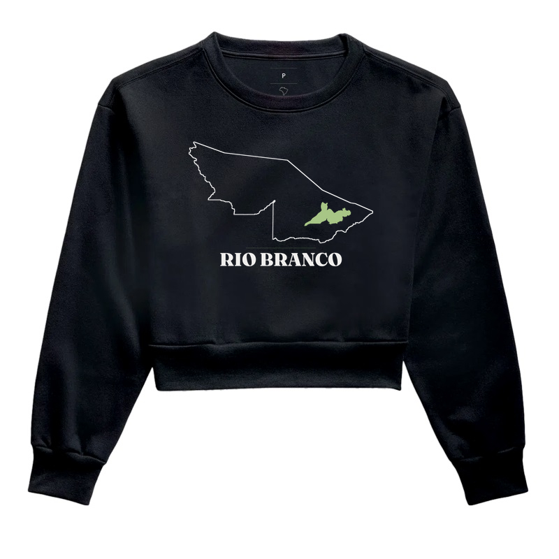 Rio Branco | Traço AC - Cropped Moletom