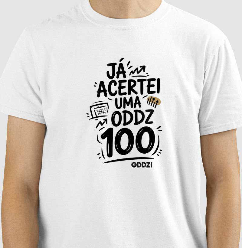 Camiseta Já Acertei Uma ODDZ 100 – Orgulho de Apostador