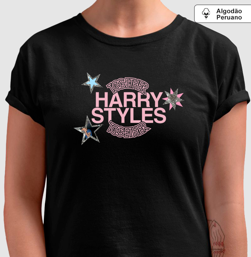 Camiseta Algodão Peruano Harry Together - Harry Styles