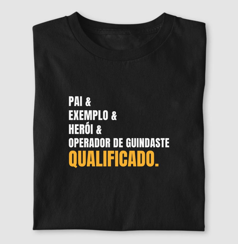 pai e operador de guindaste