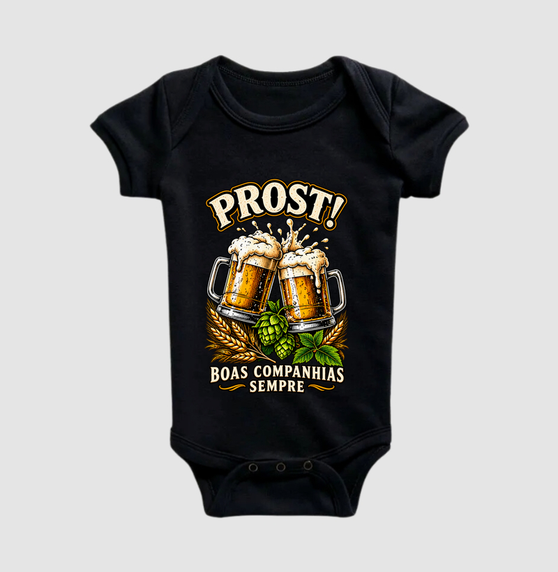 Prost! Boas companhias sempre - Body Infantil