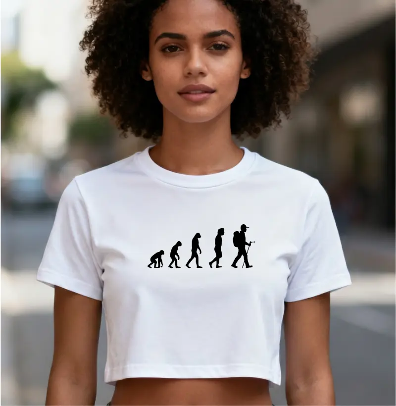 Camiseta Cropped Alma Outdoor | Evolução no Trekking