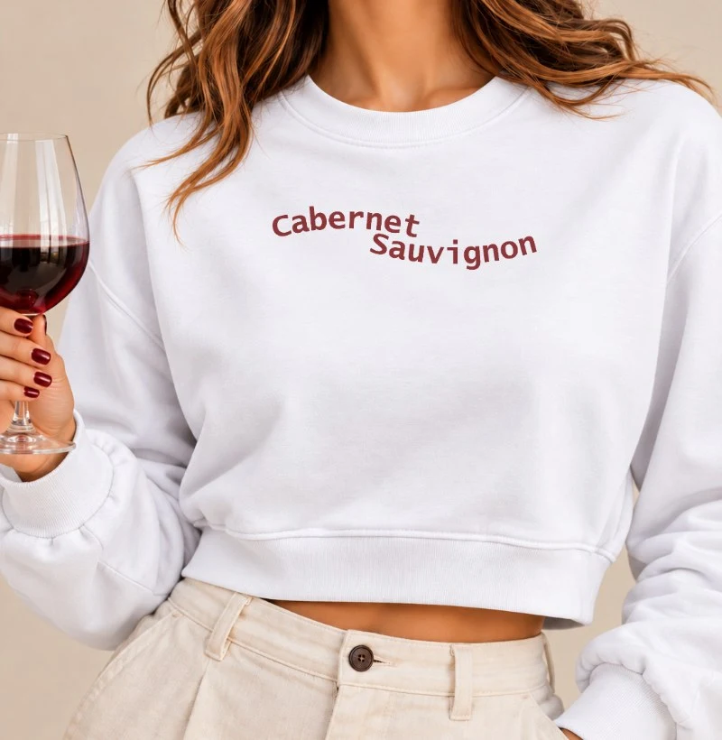 Camiseta Cabernet Sauvignon - Cropped Moletom