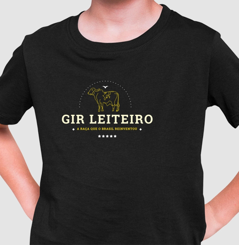 Gir Leiteiro - a raça reinventada no Brasil - Camiseta Infantil